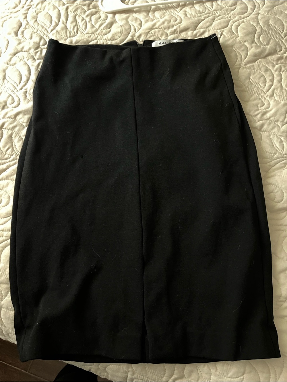 M.M Lafleur Classic Mini Black Pencil Skirt Size 4